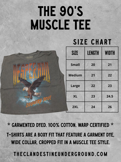 “Giddy Up” Darlin Boxy Muscle Tank
