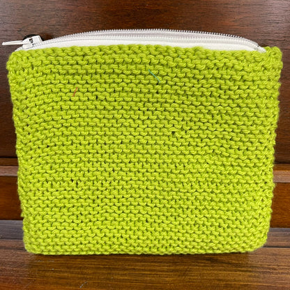 Hand Knit Zip Pouch