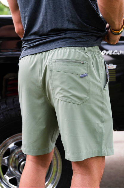 Everyday Shorts - Light Sage - Flying Duck Pocket