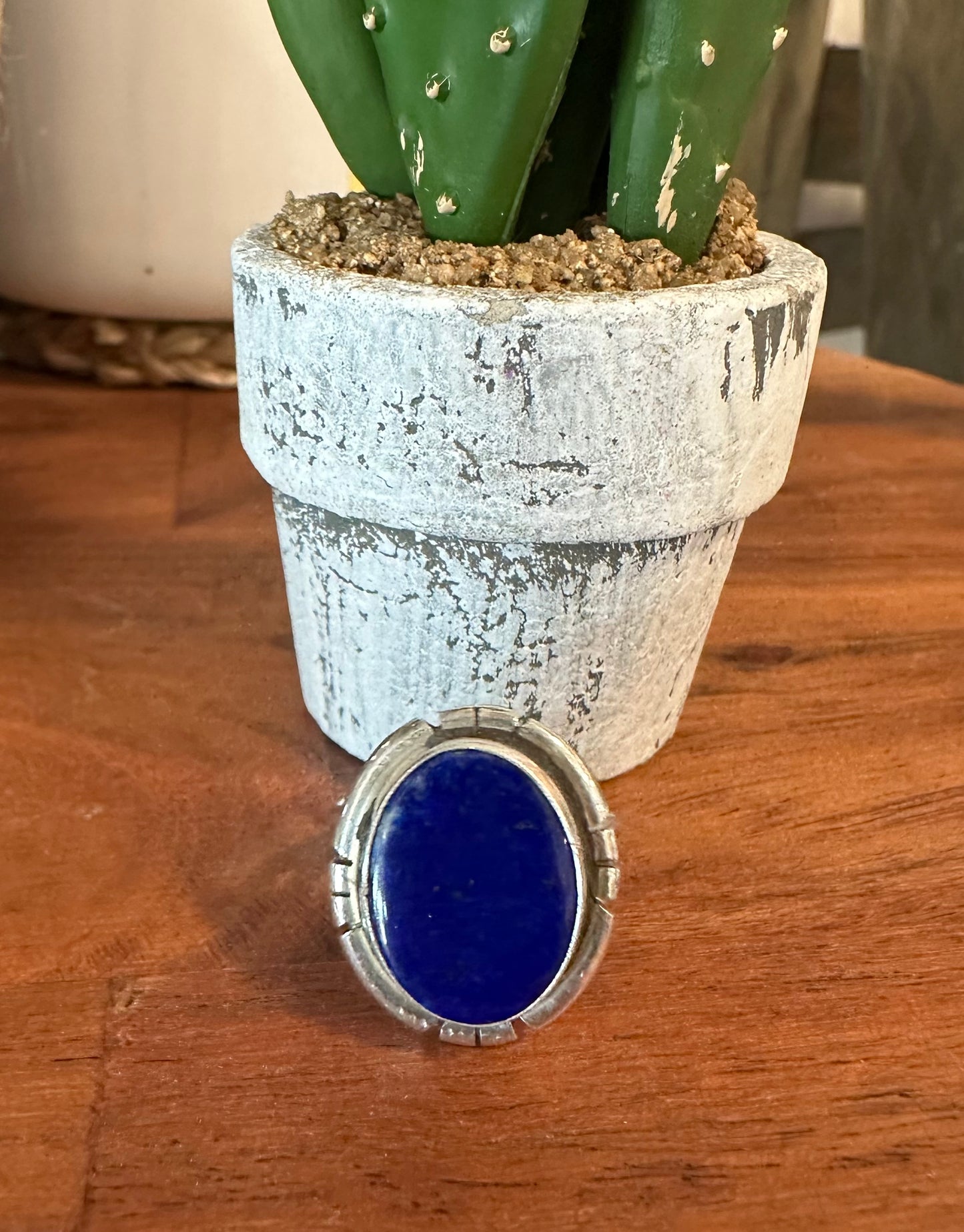 Sterling silver Lapis ring