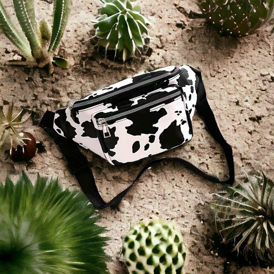 Cow Print Belt Bag