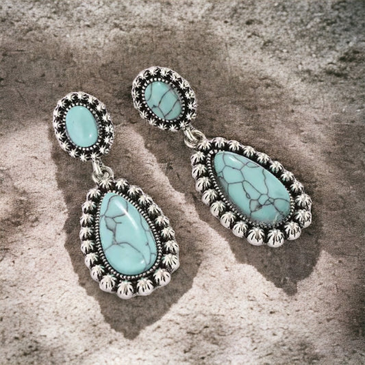 Turquoise Water Drop Earrings