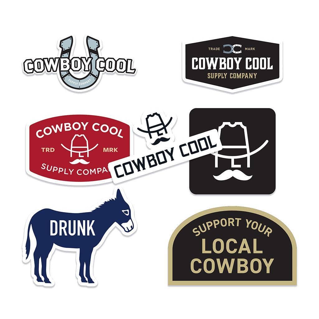 Cowboy Cool Sticker