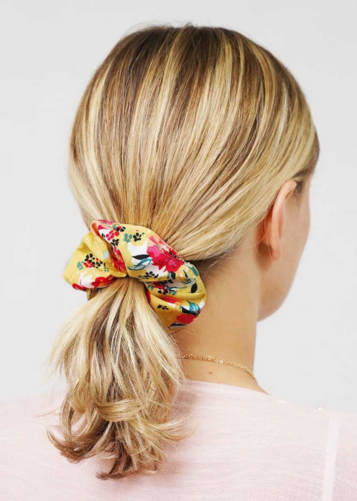 Flower Print Hair Scrunchie