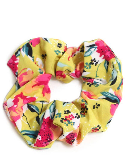 Flower Print Hair Scrunchie