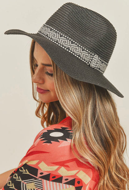 Tribal Band Panama Sun Hat