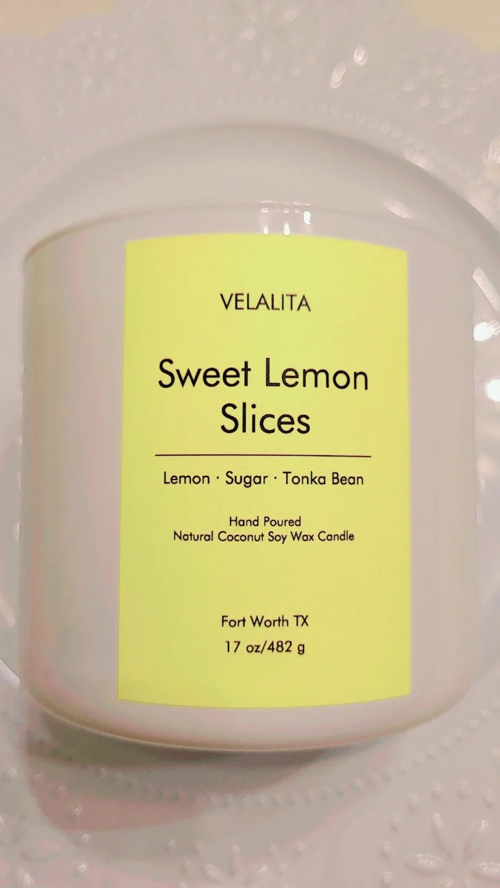 Sweet Lemon Slices Candle 17oz