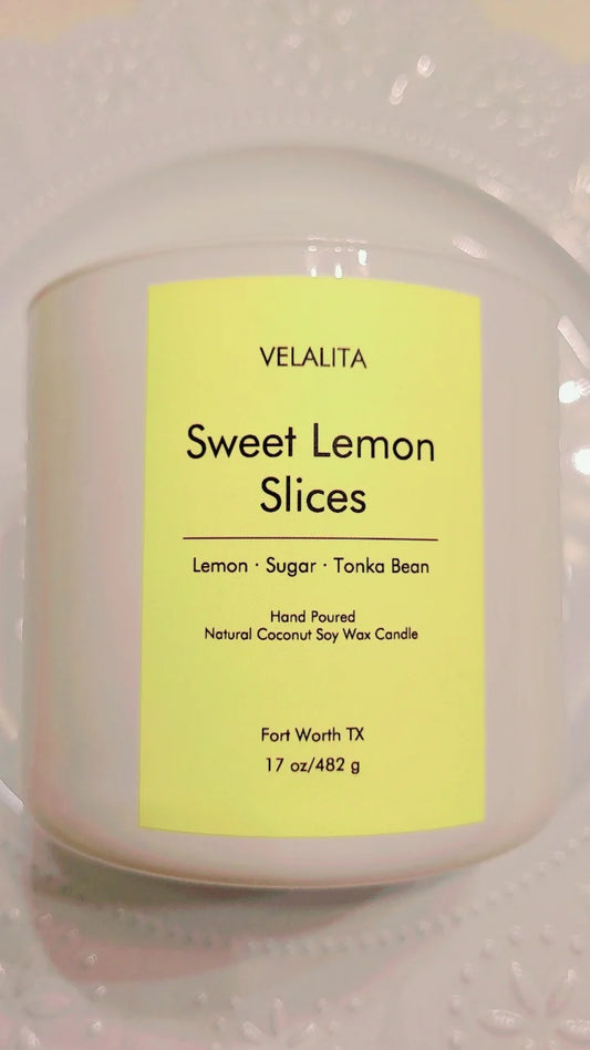 Sweet Lemon Slices Candle 17oz