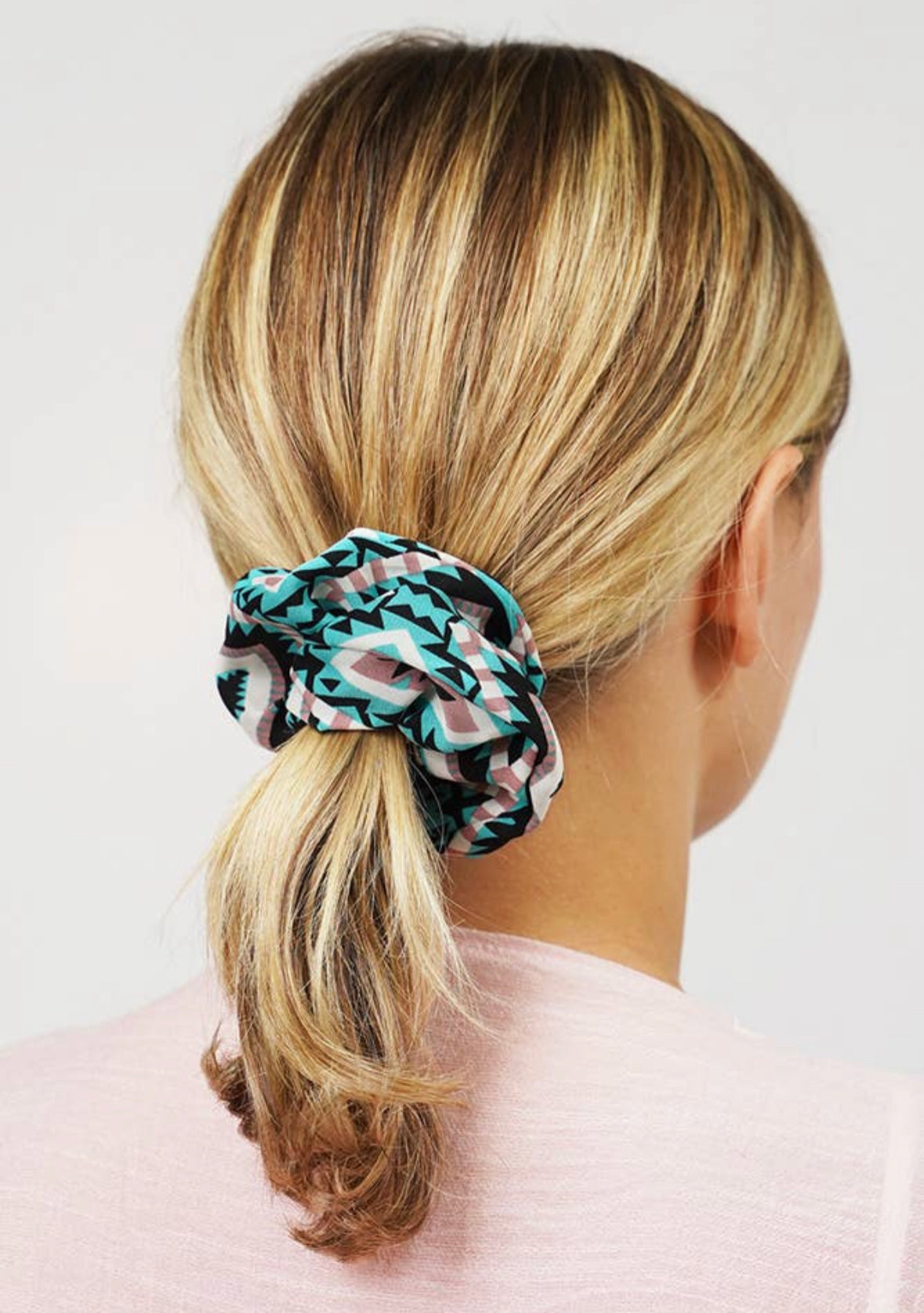 Aztec Print Hair Scrunchie