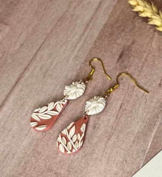 White Trumpets Earrings