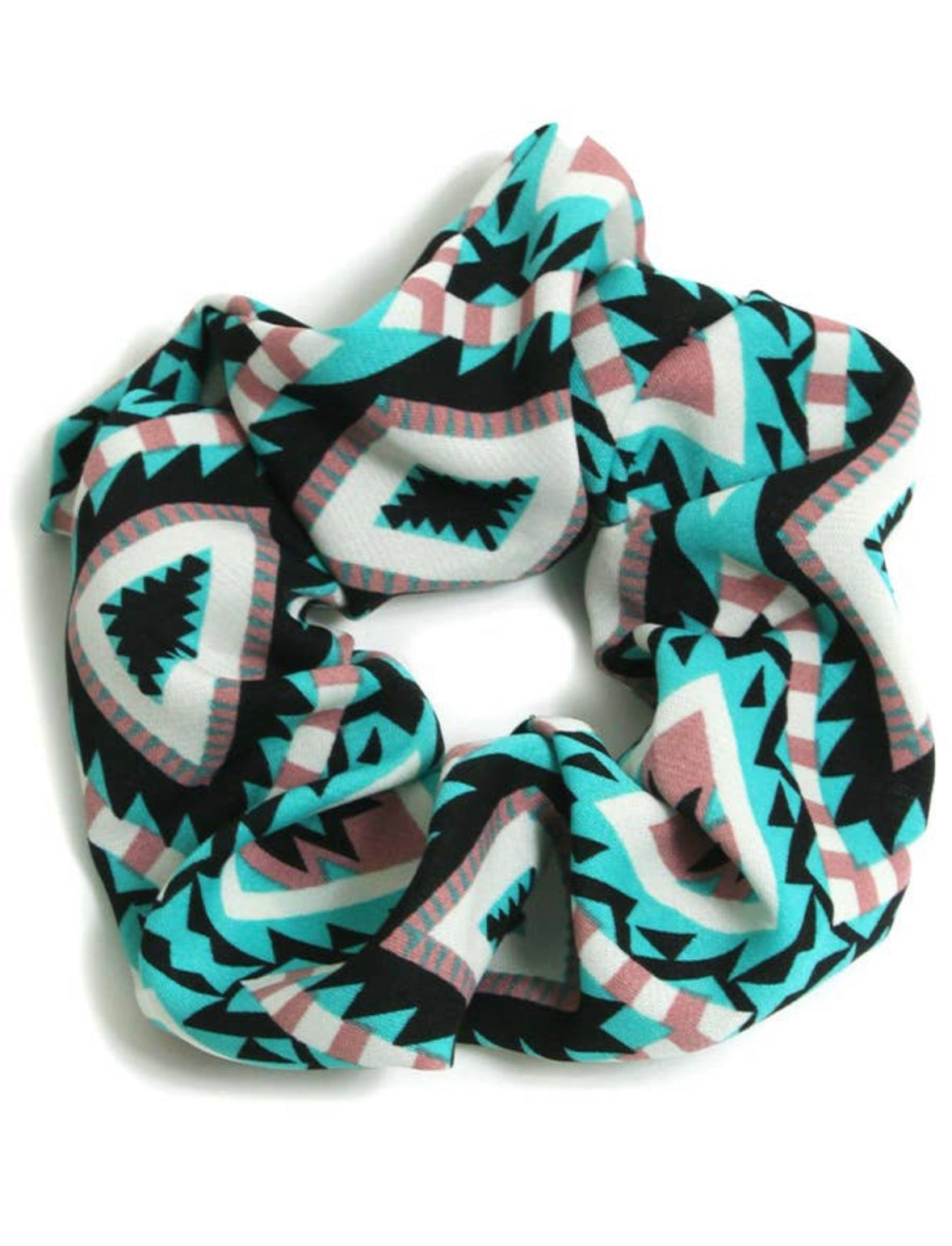 Aztec Print Hair Scrunchie